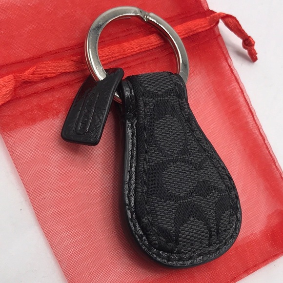 Authentic Coach Black Keychain
